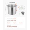 21 QT Canning Pot with Rack and Lid, Stainless Steel Waterbath Canner with Dual Handle and Glass Lid, Compatible with All Cooktops: Induction, Gas