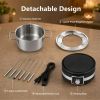 Household Fondue Pot Set with Removable Pot and Forks