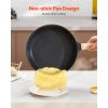 17 Piece Pots and Pans Set Nonstick, Granite Cookware Set, Induction Cookwares, Kitchen RV Cooking Sets with Frying, Sauce, Saute, Tempered Glass Lids