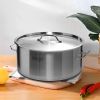 6.1 Gallon Top-Grade Thick Stainless Steel Stock Pot 18/10 – Heavy-Duty Cooking Pot Durable Professional Kitchen Cookware