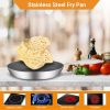11.8 inches Stainless Steel Fry Pan – Non-Stick Interior, Induction Compatible Frying Pan Skillet