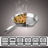10.2in Stainless Steel Fry Pan – Top Grade, Induction Compatible Frying Pan Skillet