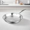 10.2in Stainless Steel Fry Pan – Top Grade, Induction Compatible Frying Pan Skillet
