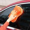 Microfiber Car Wash Sponge, Scratch-Free Vehicle Washing Mitt with Chenille & Mesh Sides