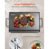 Carbon Steel Griddle, 24x16 inch Universal Flat Top Rectangular Plate, Gas Grill Griddle for BBQ Grill, Teppanyaki
