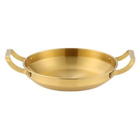Double Ears Pan Seafood Rice Pan Fried Chicken Tray (Type: 24cm, Color: GOLD)